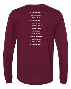 Custom Apparel - Screen Printing - Portland MS Track and Field - Adult Unisex Long Sleeve T-Shirt - Portland MS Track and Field - 15456