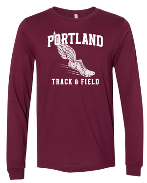 Custom Apparel - Screen Printing - Portland MS Track and Field - Adult Unisex Long Sleeve T-Shirt - Portland MS Track and Field - 15456