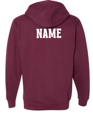 Custom Apparel - Screen Printing - Portland MS Track and Field - Adult Unisex Zip - Up Sweatshirt - Portland MS Track and Field - 15456