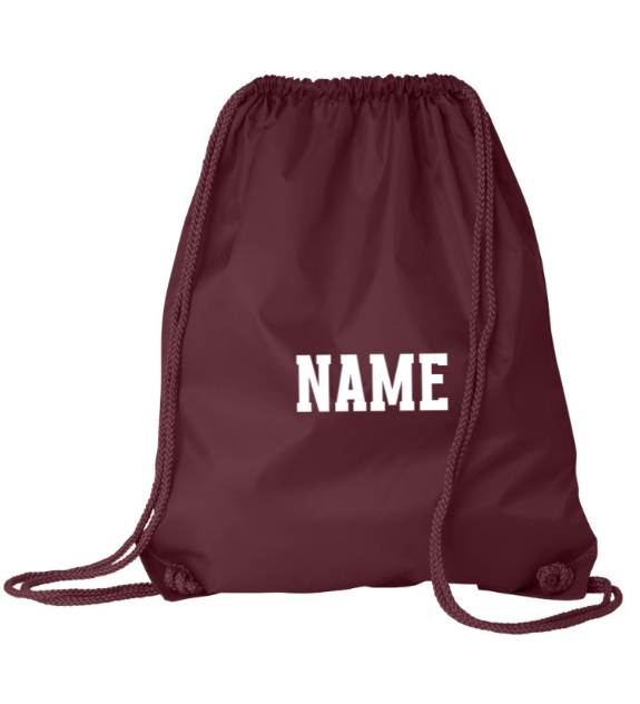 Custom Apparel - Screen Printing - Portland MS Track and Field - Large Drawstring Bag - Portland MS Track and Field - 15456