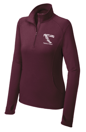 Custom Apparel - Screen Printing - Portland MS Track and Field - Women's 1/4 Zip Pullover - Portland MS Track and Field - 15456