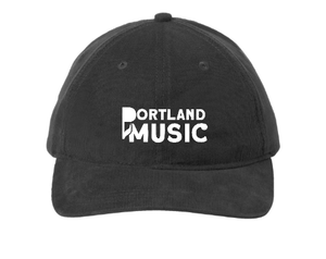 Custom Apparel - Screen Printing - Portland Music 2023 - Corduroy Dad Hat - Hat - Portland Music 2023 - 14930
