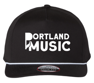 Custom Printed Apparel | Portland Music Fall 2025 - Adult Black Twill Hat (MULTIPLE DESIGN OPTIONS) - Portland Music F25 - 18404