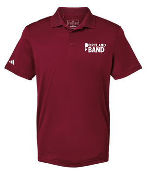 Custom Printed Apparel | Portland Music Fall 2025 - Adult Burgundy Performance Polo (MULTIPLE DESIGN OPTIONS) - Portland Music F25 - 18404