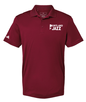 Custom Printed Apparel | Portland Music Fall 2025 - Adult Burgundy Performance Polo (MULTIPLE DESIGN OPTIONS) - Portland Music F25 - 18404