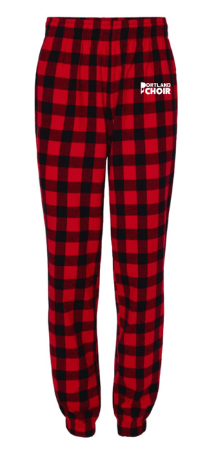 Custom Printed Apparel | Portland Music Fall 2025 - Adult Flannel Joggers (Portland Band Design/Portland Choir Design) - Portland Music F25 - 18404