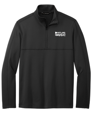 Custom Printed Apparel | Portland Music Fall 2025 - Men's Black Quarter Zip (MULTIPLE DESIGN OPTIONS) - Portland Music F25 - 18404