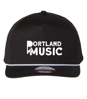 Custom Apparel - Screen Printing - Portland Music - Hat with Rope Attached - Portland Music 2024 - 16689