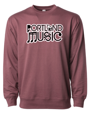 Custom Apparel - Screen Printing - Portland Music - Lightweight Crewneck Sweatshirt - Portland Music 2024 - 16689