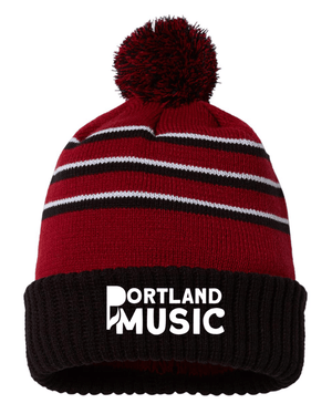 Custom Apparel - Screen Printing - Portland Music - Pom Cuffed Beanie - Portland Music 2024 - 16689