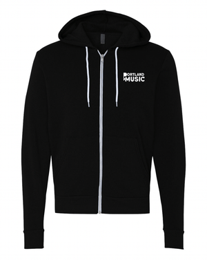 Custom Apparel - Screen Printing - Portland Music - Sponge Fleece Full Zip Hoodie - Portland Music 2024 - 16689