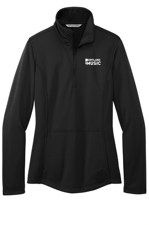 Custom Apparel - Screen Printing - Portland Music - Women's Smooth Fleece 1/4 Zip - Portland Music 2024 - 16689