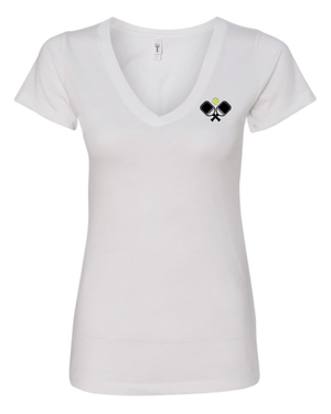 Custom Apparel - Screen Printing - Portland Picklers - Women's V - Neck Shirt - Portland Picklers