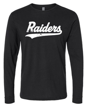 Custom Printed Apparel | Portland PTO | Adult Unisex Black Long Sleeve "Raider Swoosh Design" - Portland PTO 25 - 18627