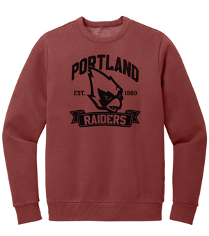 Custom Printed Apparel | Portland PTO | Adult Unisex Cardinal Crewneck "Established Design" - Portland PTO 25 - 18627