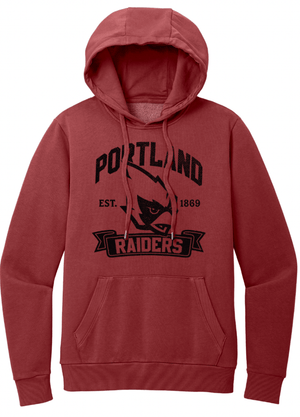 Custom Printed Apparel | Portland PTO | Adult Unisex Cardinal Hoodie "Established Design" - Portland PTO 25 - 18627