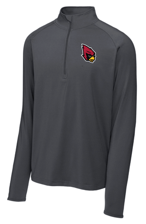 Custom Printed Apparel | Portland PTO | Adult Unisex Charcoal Grey Quarter Zip "Raider Bird Badge" - Portland PTO 25 - 18627