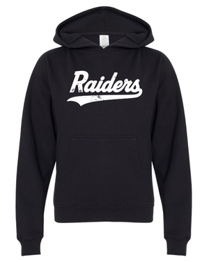 Custom Printed Apparel | Portland PTO | Youth Black Hoodie "Raider Swoosh Design" - Portland PTO 25 - 18627