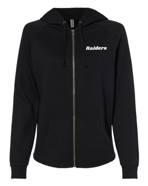 Custom Apparel - Screen Printing - Portland Raiders - Women's Wave Wash Full Zip Hoodie (Apparel on Demand) - Fabricated Customs