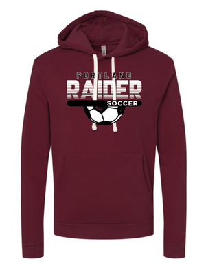 Custom Apparel - Screen Printing - Portland Soccer - Unisex Maroon Hooded Sweatshirt - Hooded Sweatshirt - Portland Soccer - 14791