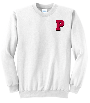 Custom Printed Apparel | Portland Student Council Fundraiser - Adult "P" Crewneck Sweatshirt - Portland Student Council - 18459