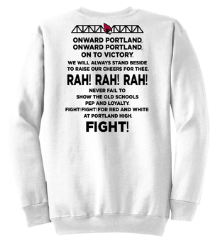 Custom Printed Apparel | Portland Student Council Fundraiser - Adult "P" Crewneck Sweatshirt - Portland Student Council - 18459
