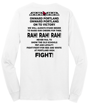 Custom Printed Apparel | Portland Student Council Fundraiser - Adult "P" Long Sleeve Tee - Portland Student Council - 18459