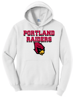Custom Printed Apparel | Portland Student Council Fundraiser - Adult "Portland Raiders" Hooded Sweatshirt - Portland Student Council - 18459