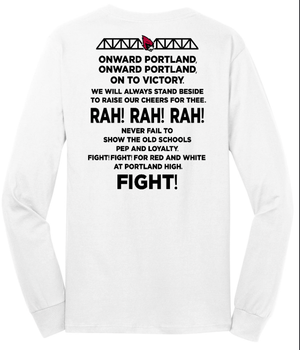 Custom Printed Apparel | Portland Student Council Fundraiser - Adult "Portland Raiders" Long Sleeve Tee - Portland Student Council - 18459