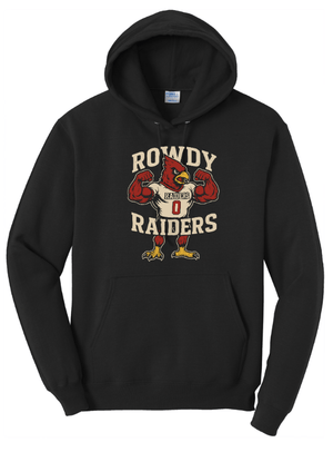 Custom Printed Apparel | Portland Student Council Fundraiser - Adult "Rowdy Raiders" Hooded Sweatshirt - Portland Student Council - 18459