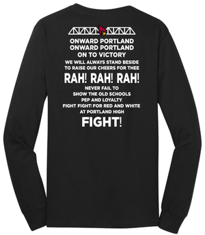 Custom Printed Apparel | Portland Student Council Fundraiser - Adult "Rowdy Raiders" Long Sleeve Tee - Portland Student Council - 18459