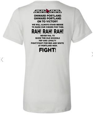 Custom Printed Apparel | Portland Student Council Fundraiser - Women's "P" V - Neck Tee - Portland Student Council - 18459