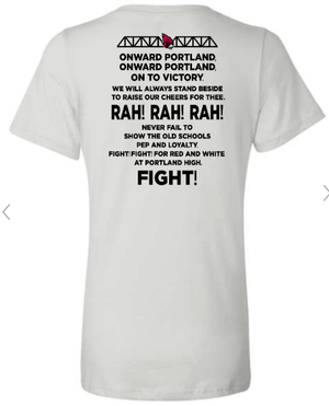 Custom Printed Apparel | Portland Student Council Fundraiser - Women's "Portland Raiders" V - Neck Tee - Portland Student Council - 18459