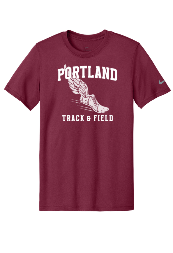 Custom Apparel - Screen Printing - Portland Track & Field - Nike Legend Tee - Portland Track & Field - 17493