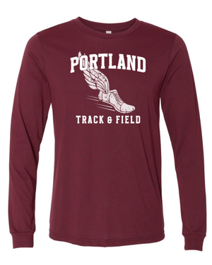 Custom Apparel - Screen Printing - Portland Track & Field - Unisex Long Sleeve T-Shirt - Portland Track & Field - 17493