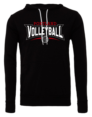 Custom Apparel - Screen Printing - Portland Volleyball 2023 - Unisex Fleece Hoodie - Hooded Sweatshirt - Portland Volleyball 2023 - 14536