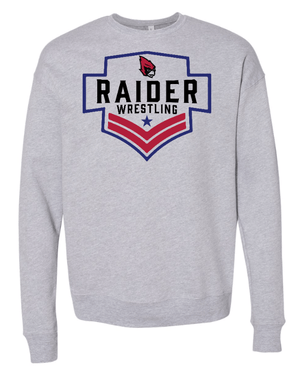 Custom Apparel - Screen Printing - Portland Wrestling - Fleece Drop Shoulder Crewneck Sweatshirt - Portland Wrestling - 16788