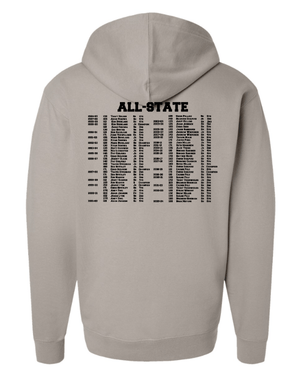 Custom Apparel - Screen Printing - Portland Wrestling - Midweight Hooded Sweatshirt (Cement) (Camo Print Design) - Portland Wrestling - 16788