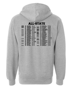 Custom Apparel - Screen Printing - Portland Wrestling - Midweight Hooded Sweatshirt (Grey) - Portland Wrestling - 16788