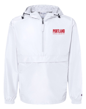 Custom Printed Apparel | Portland XC 2025 - Champion Hooded Packable Quarter Zip Jacket - Portland XC 2025 - 18253