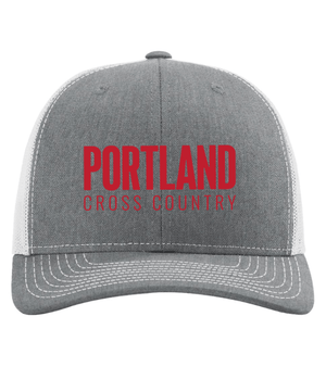 Custom Printed Apparel | Portland XC 2025 - Grey Snapback Trucker Cap - Portland XC 2025 - 18253