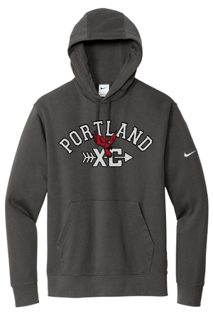 Custom Printed Apparel | Portland XC 2025 - Nike Pullover Hoodie Anthracite - Portland XC 2025 - 18253