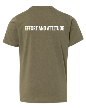 Custom Apparel - Screen Printing - Portland Youth Baseball 2025 - Youth T-Shirt *Effort & Attitude Design* - Portland Youth Baseball 2025 - 17363