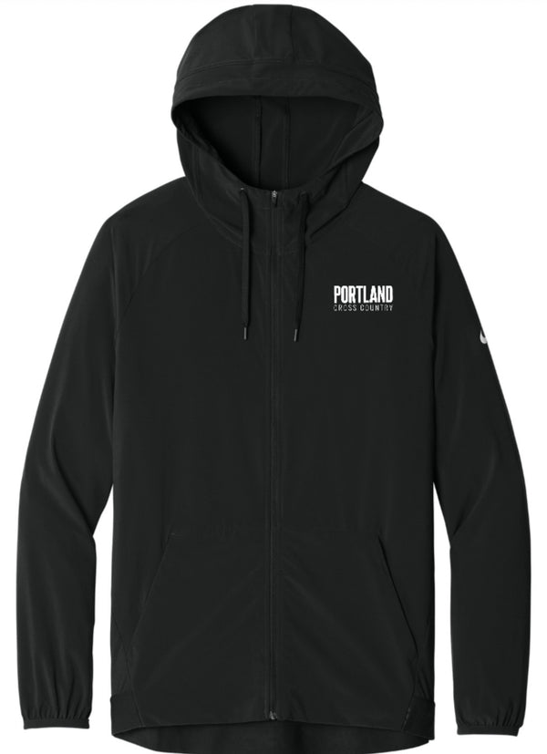 Portland HS Cross Country - Nike Pro Adult Hooded Jacket Black