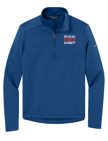 Portland Fire Dept - Eddie Bauer Mid Layer Fleece 1/2 Zip Blue