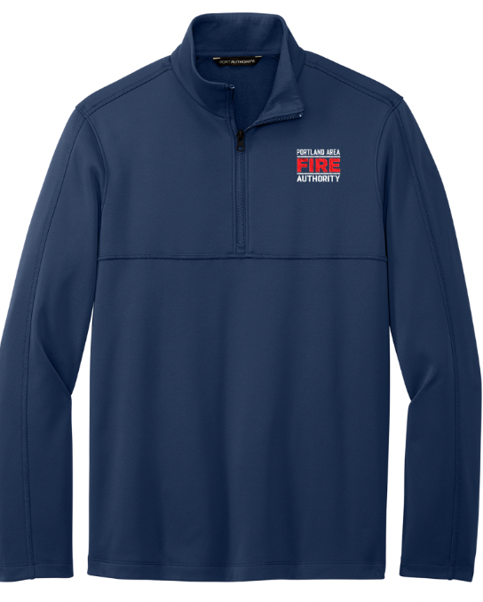 Portland Fire Dept - Smooth Fleece 1/4 Zip Navy