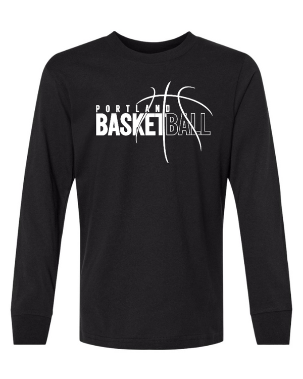 Portland Middle School Basketball - Youth Long Sleeve T-Shirt