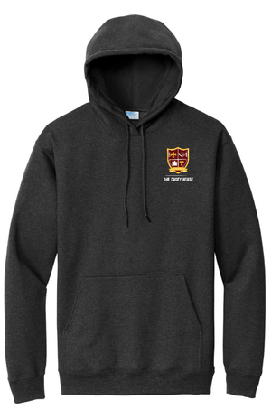 Custom Apparel - Screen Printing - Powers Catholic HS - The Casey House - Fleece Pullover Hoodie *Maroon / Black* - Hoodie - Powers Catholic HS - 16927