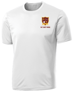Custom Apparel - Screen Printing - Powers Catholic HS - The Casey House - Unisex Performance T-Shirt *Maroon / White* - T-Shirt - Powers Catholic HS - 16927