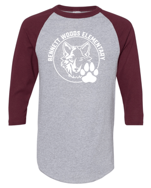 Custom Apparel - Screen Printing - PRE - ORDER | Bennett Woods Unisex 3/4 Sleeve T-Shirt - Bennett Woods - 14571